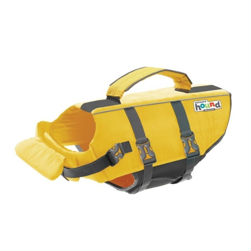 Outward Hound Granby Dog Life Jacket Pet S Yellow Excellent Ripstop Reflective